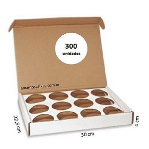 Caixa para empada (12 empadas) - Pacote com 300 Unidades