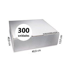 Caixa de Papelão para Transporte de Tortas, Bolos e Outros Produtos C:40,0 L:40,0 A:13,0 cm Pacote com 300 Unidades