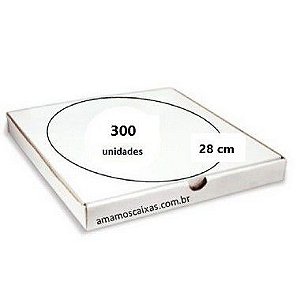 Caixa para Pizzas (28cm de diâmetro) - 300 Unidades - Branca