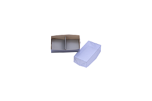 Caixa 12 Doces com Visor + Berço 17X11X5,5 Arabesco Prata 10 Unidades PacBox Embalagens