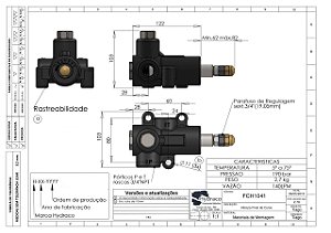 VALVULA LIMITADORA DE CURSO PARA BASCULANTE/CAÇAMBA C/ ALIVIO
