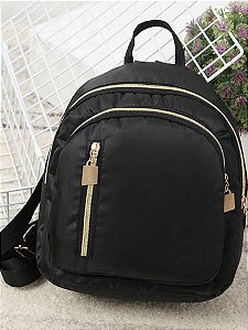 Mini Mochila Preta 25 x 25 x 08