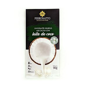 Chocolate Ferronatto Amargo 60% com Leite de Coco 90g