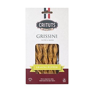 Grissini Crituts Sabor Lemon Pepper 100g