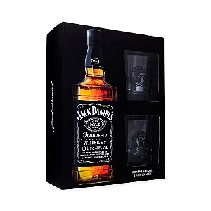 Kit Whisky Jack Daniels 1l com 2 Copos