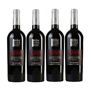 Kit com 04 Vinho La Passione Secreta Negroamaro Puglia IGT 750ml