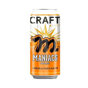 Cerveja Maniacs Lager Lata 473ml