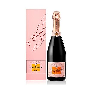 Champagne Veuve Clicquot Rose Brut com Cartucho 750ml