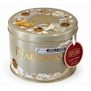 Panettone com Creme de Pistache Pasticceria Fraccaro Lata 750g