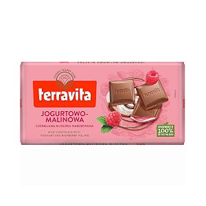 Chocolate ao Leite com Iogurte de Framboesa Terravita 100g