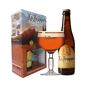 Kit Cerveja La Trappe Blond 330 ml  + Copo