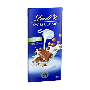 Chocolate Lindt Classic ao leite com Avelã 100g