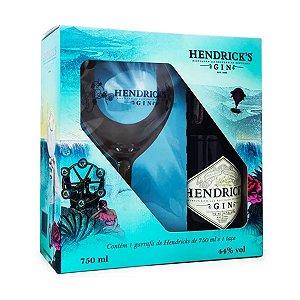 Kit Gin Hendrick's 750ml + 1 Taça