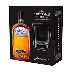 Kit Whisky Jack Daniels Gentleman 1l com Copo