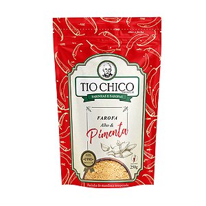 Farofa Sabor Alho e Pimenta Tio Chico 250g