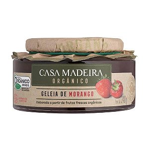 Geleia Organica de Morango Casa Madeira 240g