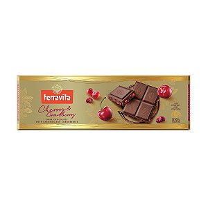 Chocolate Amargo com Cereja e Cranberry Terravita 225g