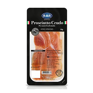 Prosciutto Crudo Fatiado Rar 50g