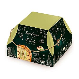 Panettone Gotas de Chocolate com Brigadeiro de Pistache Santa Edwiges 800g