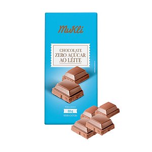 Chocolate ao Leite Zero Açúcar Mukli 80g