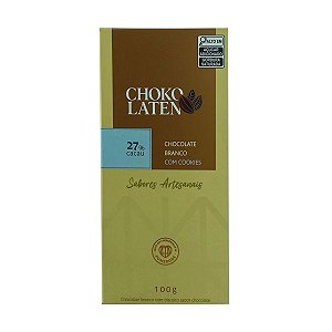 Chocolate Branco com Cookies Chokolaten 100g