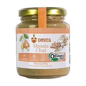 Pasta de Castanha de Caju com Masala Chai Onveg 210g