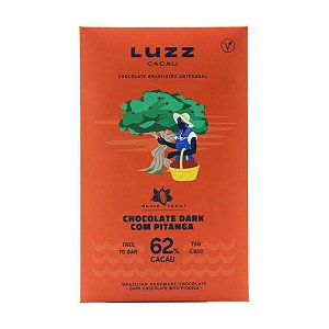 Chocolate 62% Cacau com Pitanga Luzz 75g