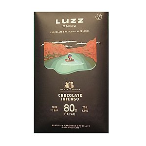 Chocolate 80% Cacau Luzz 75g