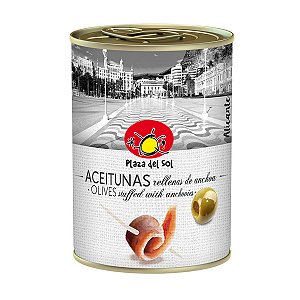 Azeitonas Recheadas com Anchovas Plaza del Sol 120g