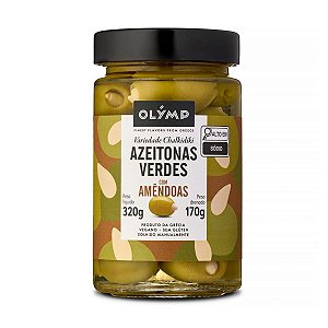 Azeitonas Verdes com Amendoas Olymp 170g