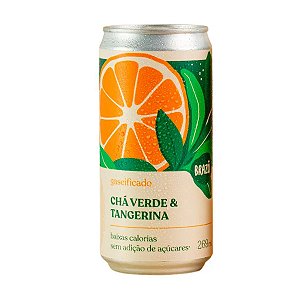 Cha Verde e Tangerina com Gas Brazô Lata 269ml