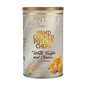 Chips de Batata Frita Sabor Trufa Branca e Queijo Pote Hunters Gourmet 150g