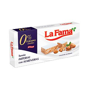Torrone Imperial Com Amendoas Sem Açucar La Fama 150g