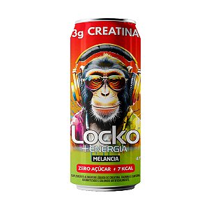 Energético Locko Melancia Zero Açúcar 473ml