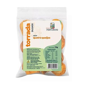 Torrada Sabor 4 Queijos Casa Fortunato 70g