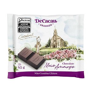 Chocolate Meio Amargo DeCacau 85g