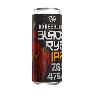 Cerveja Bodebrown Black Rye Ipa Lata 470ml
