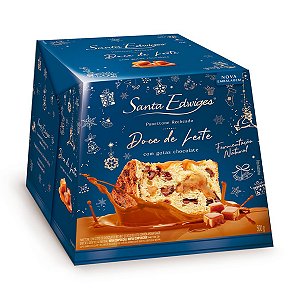 Panettone Recheado de Doce de Leite com Gotas de Chocolate Santa Edwiges 500g