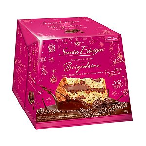 Panettone Recheado de Brigadeiro com Granulado de Chocolate Santa Edwiges 500g