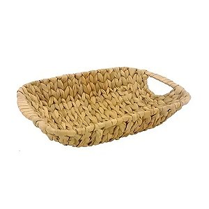 Cesta Retangular Seagrass Natural P 31x7x21cm