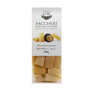 Massa Paccheri Com Trufa Negra Tartufi Le Ife 200g