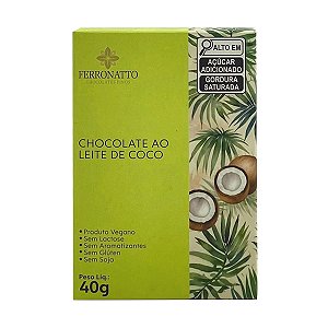 Chocolate ao Leite de Coco Ferronatto 40g