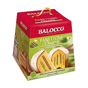 Panettone com Creme de Pistache e Avelã Balocco 800g
