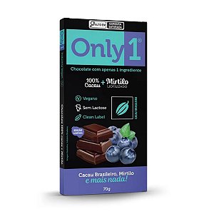 Chocolate Only1 100% com Mirtilo 70g