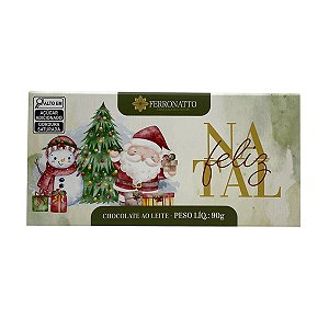 Chocolate ao Leite Feliz Natal Ferronatto 90g