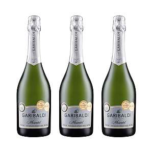 Kit 3 Espumantes Garibaldi Moscatel 750ml