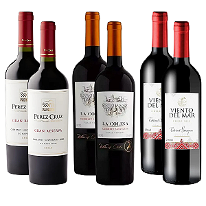 Kit 6 Vinhos Cabernet do Chile