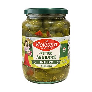 Pepino Agridoce Inteiro La Violetera 360g