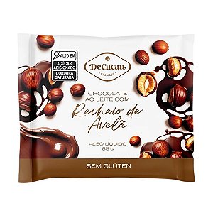 Chocolate ao Leite Trufado com Avelã DeCacau 85g