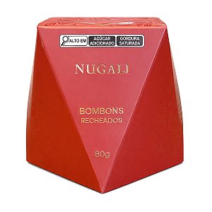 Caixa com Bombons Recheados Nugali 80g